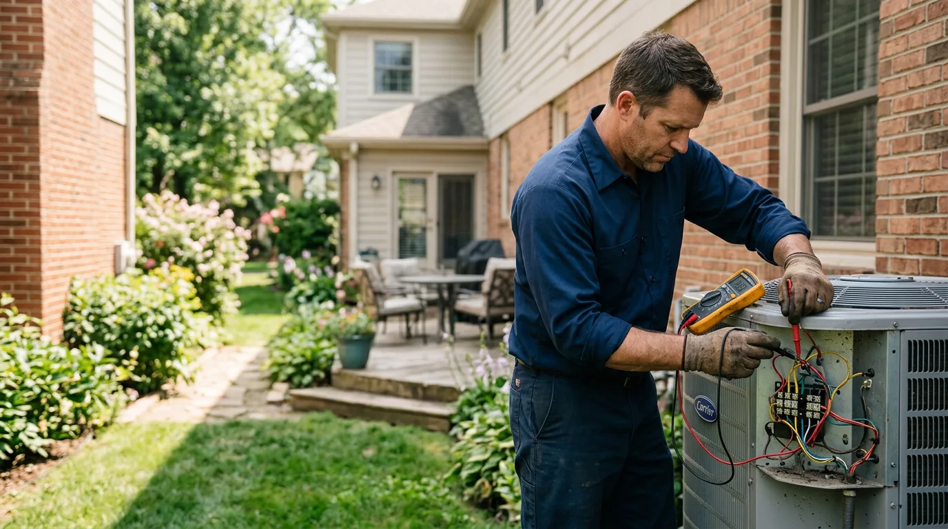 HVAC technician working near Alton, KS